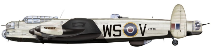 Lancaster Mk. B.VII (FE) (NX750) of No. 9 Squadron