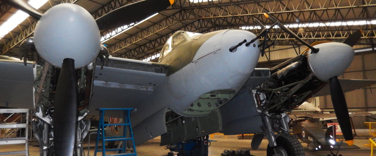 Mosquito NF. Mk II at the Yorkshire Air Museum