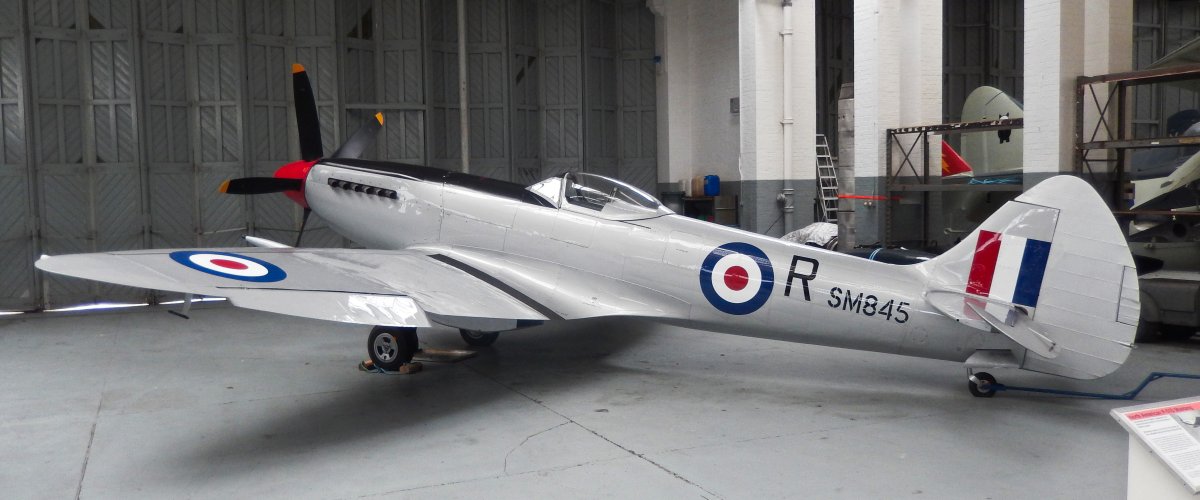Spitfire Mk XVIII at the Imperial War Museum, Duxford