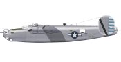 Consolidated B-24 Liberator side profile image