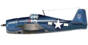 Grumman F6F Hellcat side profile image