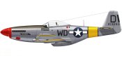 North American P-51 Mustang side profile image