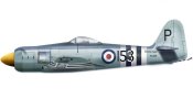 Hawker Sea Fury side profile image