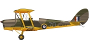 de Havilland Tiger Moth side profile image